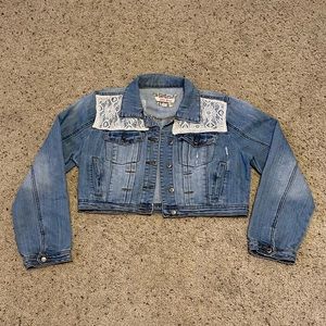 Denim & lace jacket by Hot Kiss size XL